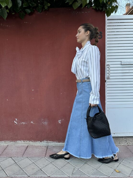Falda denim sena - Imagen 4