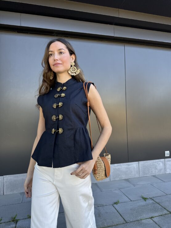 Camisa Leonor azul marino - Imagen 5