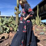 Vestido Marietta bordado azul marino - Imagen 5