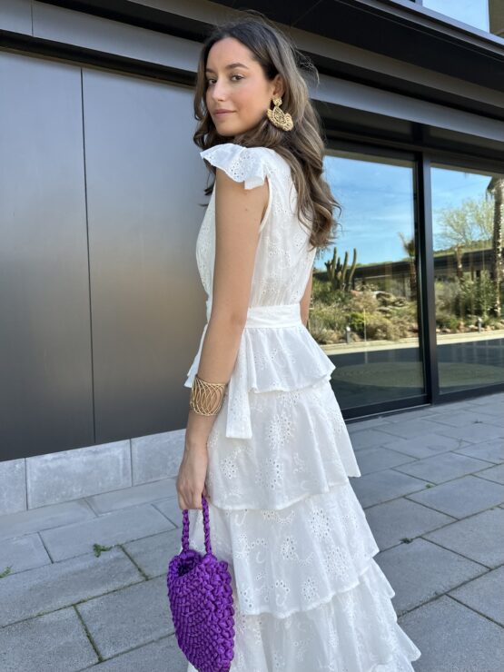Vestido bordado inglés Margot - Imagen 4