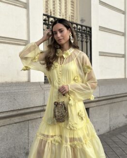 Vestido elise butter yellow