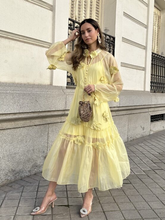 Vestido elise butter yellow - Imagen 2