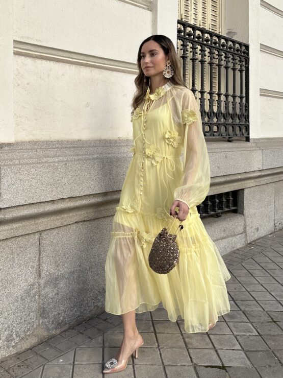 Vestido elise butter yellow - Imagen 4