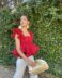 Top lucia volantes rojo