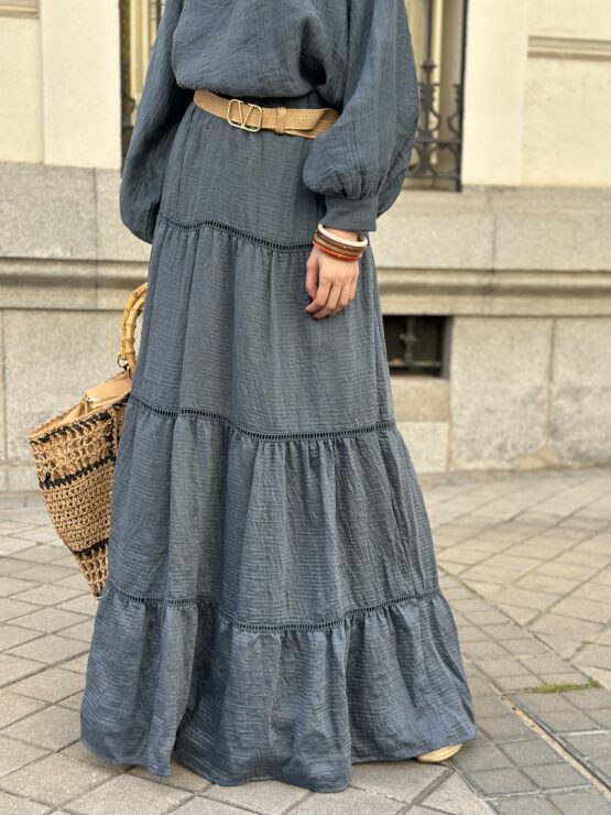 Falda Petra Blue índigo