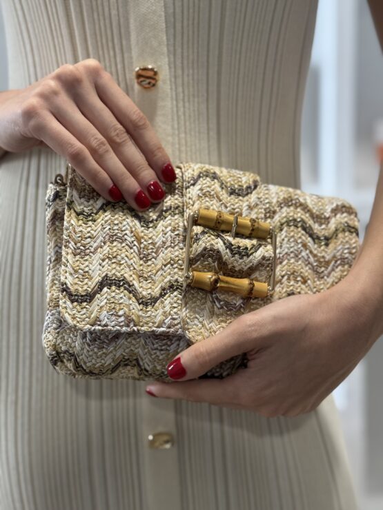 Bolso zig zag beige - Imagen 2