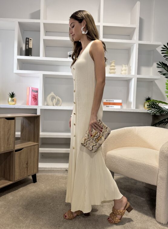 Vestido de punto Daniela crudo - Imagen 5