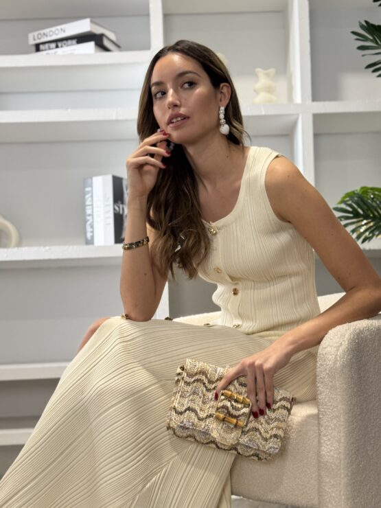 Vestido de punto Daniela crudo - Imagen 4