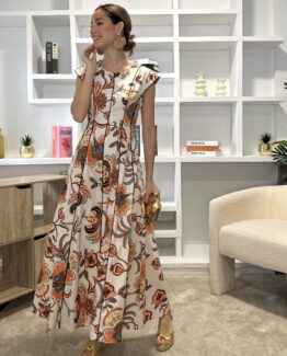 Vestido orchid teja