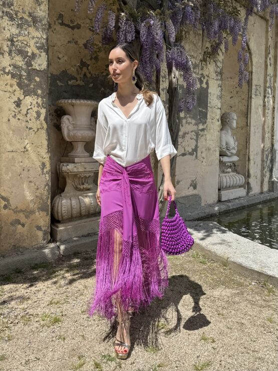 Falda bordada zahara buganvilla - Imagen 3