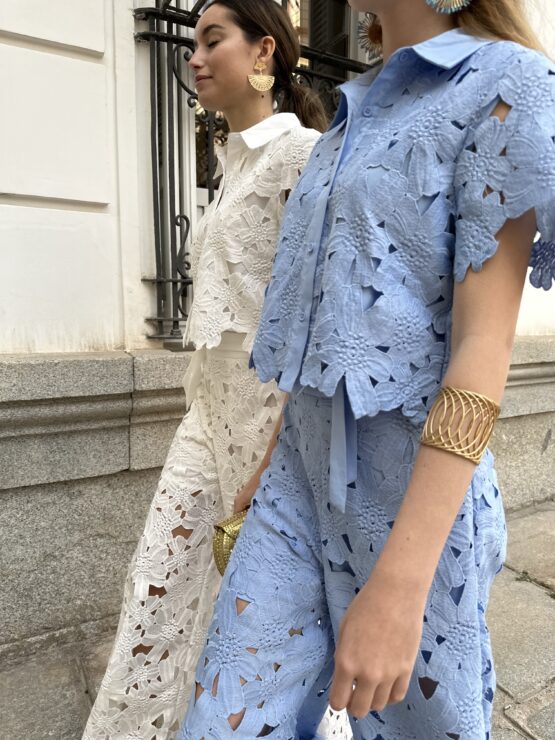 Conjunto guipur Bolonia blue - Imagen 7