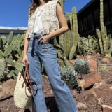 Chaleco macarena crochet beige - Imagen 5