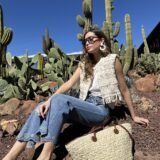 Chaleco macarena crochet beige - Imagen 7