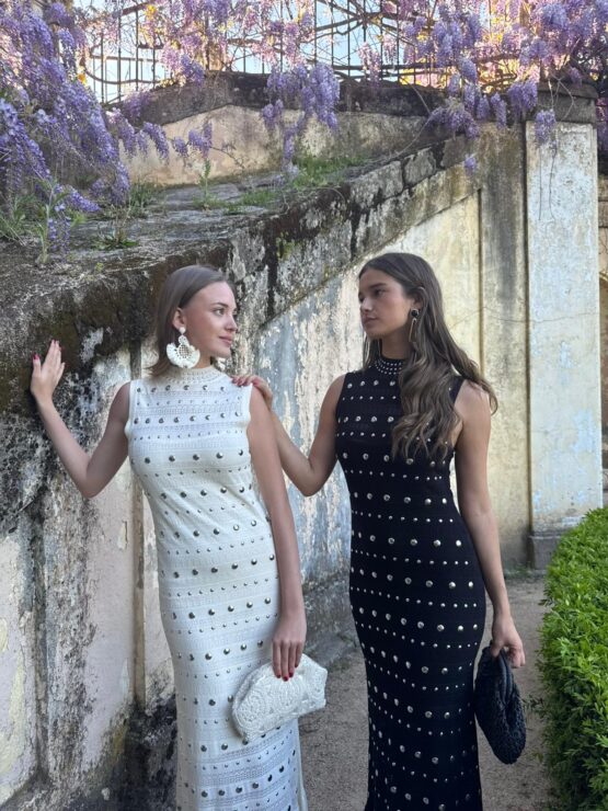 Vestido tachas sena Ivory - Imagen 6