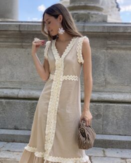 Vestido Catalina beige