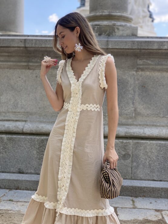 Vestido Catalina beige