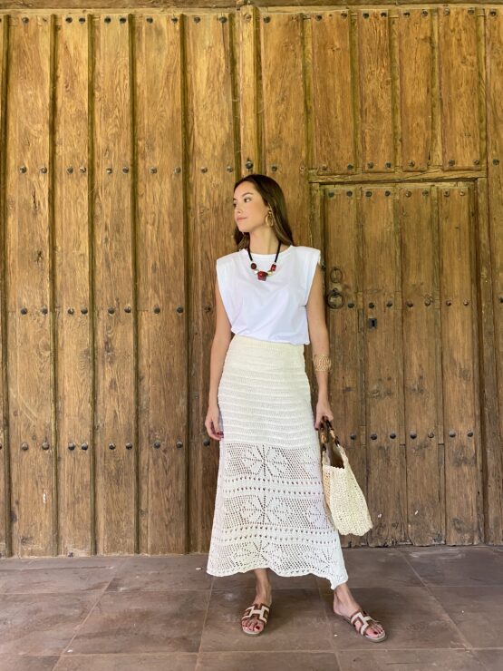 Falda crochet Tulum Ivory - Imagen 3