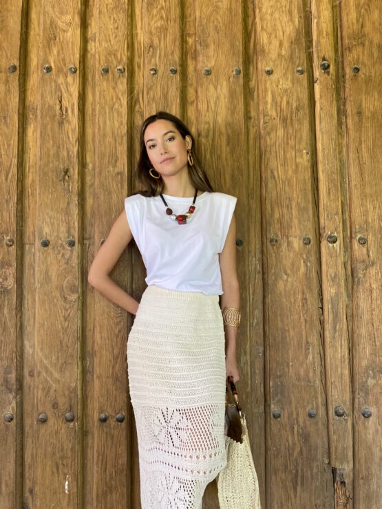 Falda crochet Tulum Ivory - Imagen 4