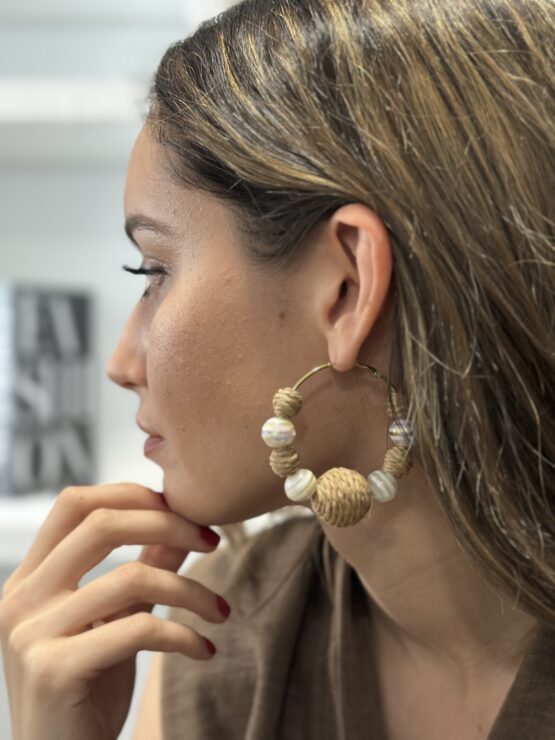 Pendiente camille camel - Imagen 4