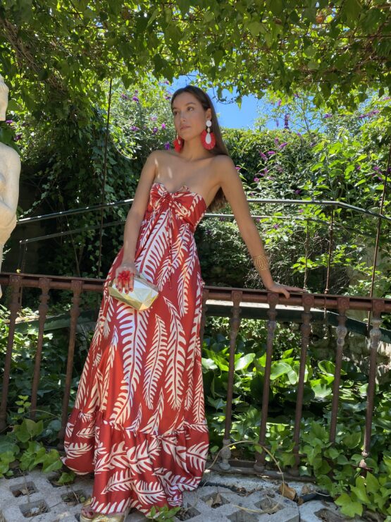 Vestido Iguazú rouge
