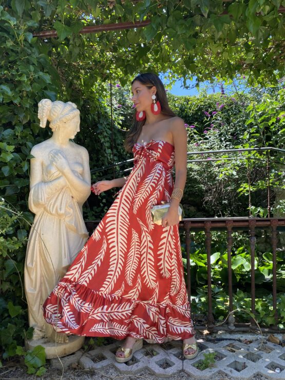 Vestido Iguazú rouge - Imagen 2
