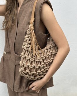 Bolso cords visón