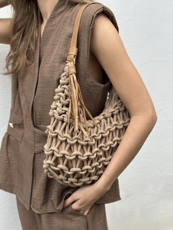 Bolso cords visón