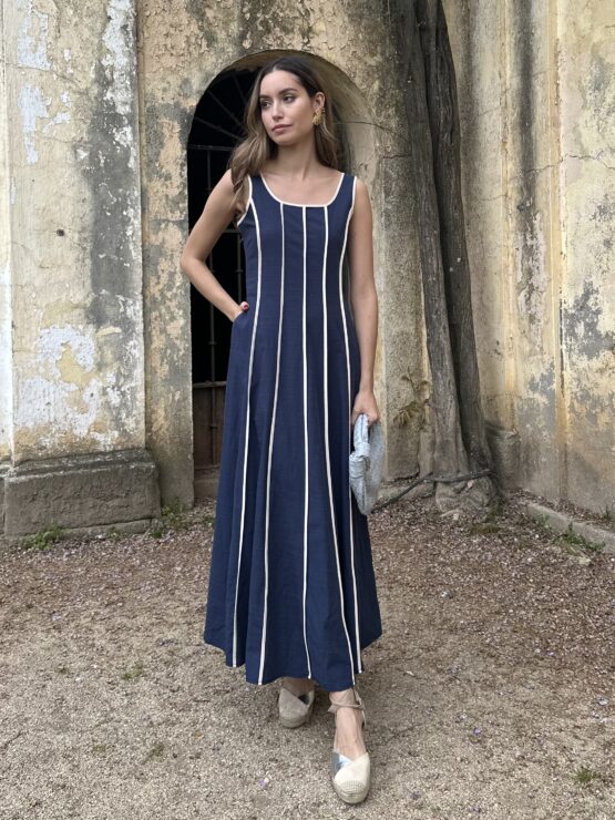 Vestido Cayetana azul - Imagen 7
