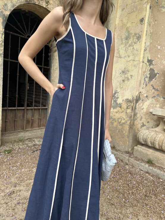 Vestido Cayetana azul - Imagen 5