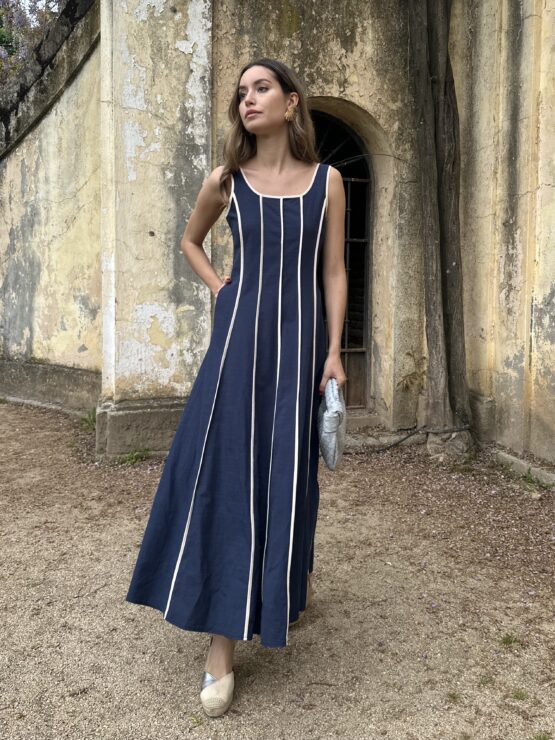 Vestido Cayetana azul