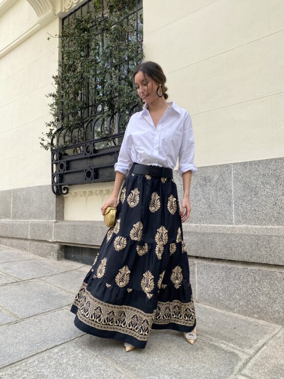 Falda bordada Calabria