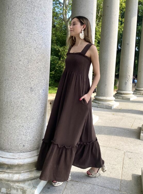 Vestido eve chocolate - Imagen 2