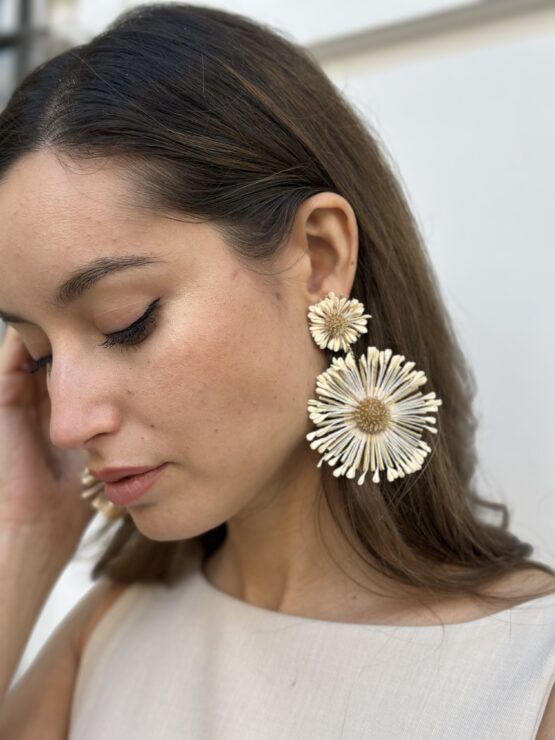 Pendiente lindsey beige - Imagen 2