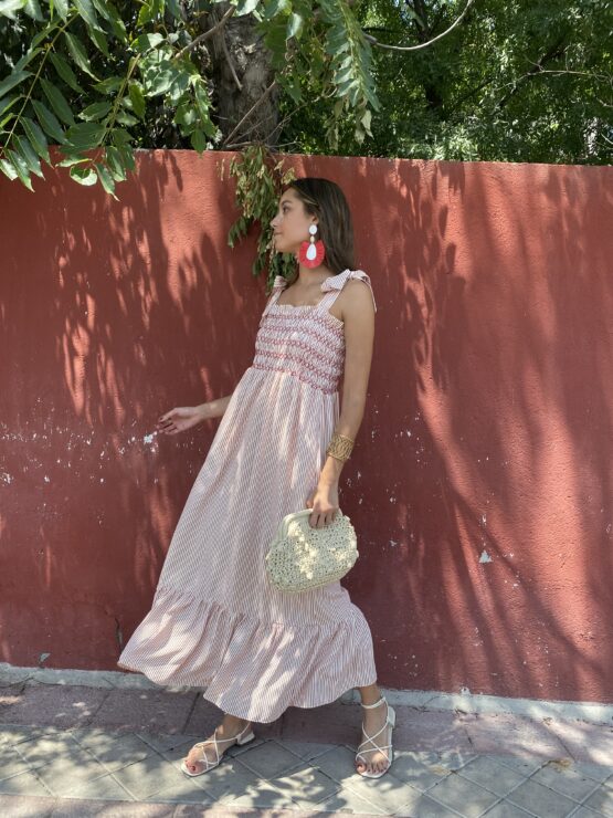 Vestido rayas napoli rouge - Imagen 3