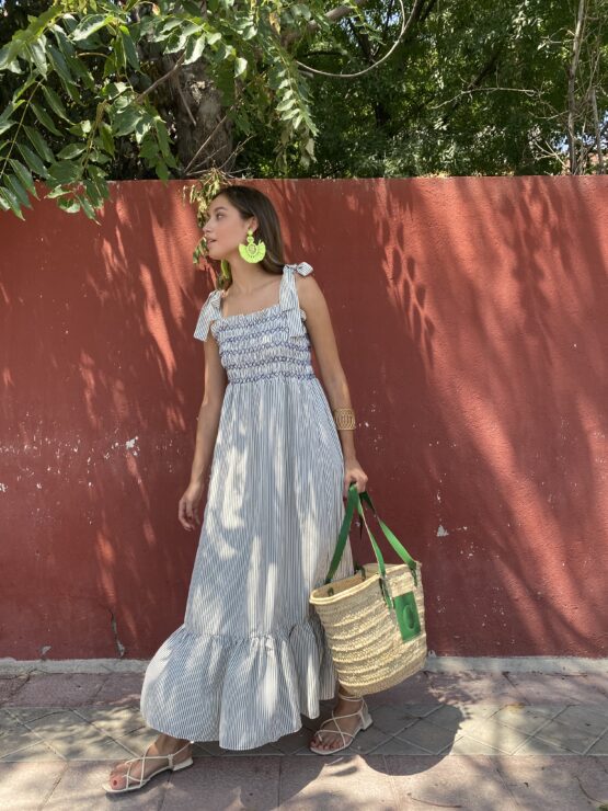 Vestido rayas napoli azul marino - Imagen 3