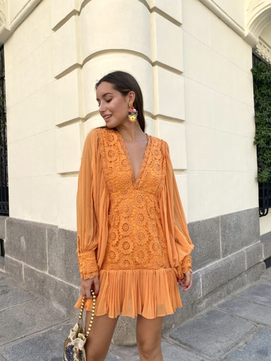 Vestido veneto mandarina - Imagen 5