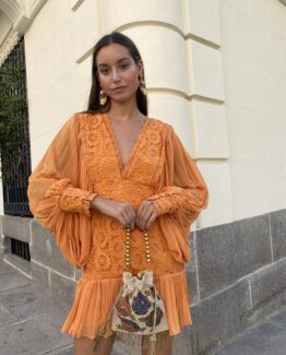 Vestido veneto mandarina