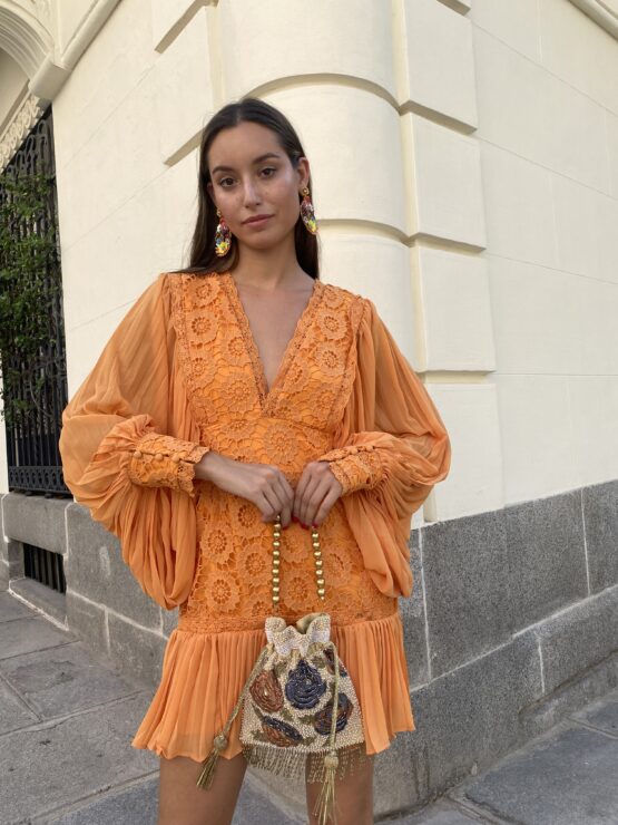 Vestido veneto mandarina