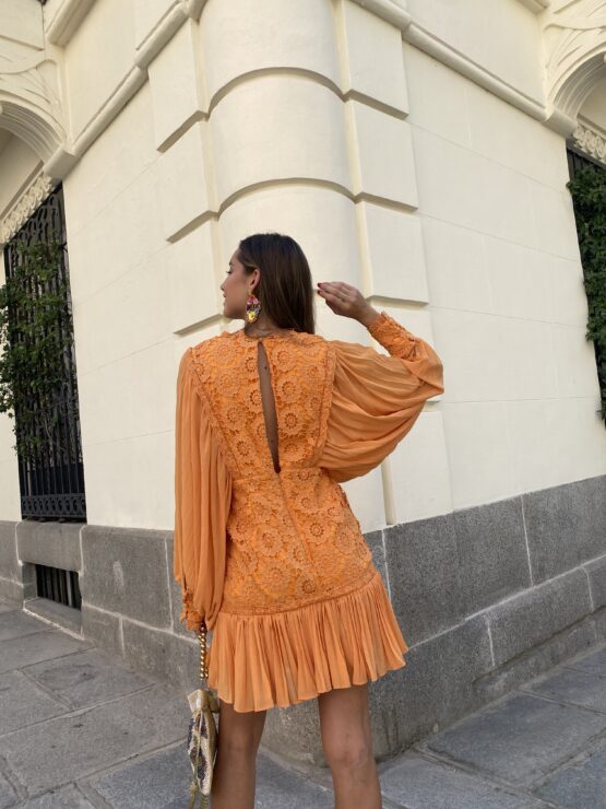 Vestido veneto mandarina - Imagen 3