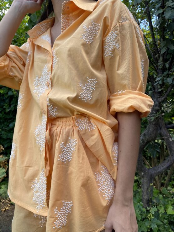 Set bordado mandarina - Imagen 2