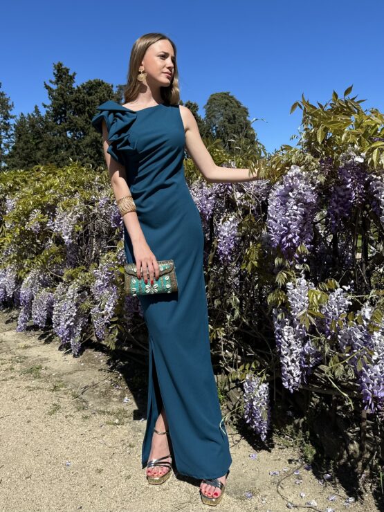 Vestido Leonor petróleo