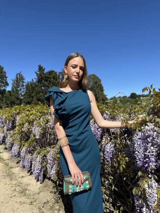 Vestido Leonor petróleo - Imagen 2