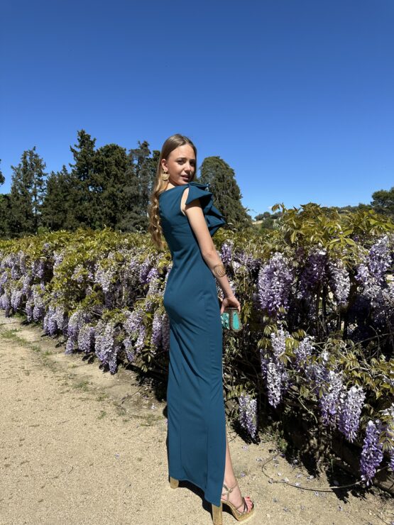 Vestido Leonor petróleo - Imagen 3