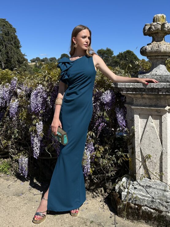 Vestido Leonor petróleo - Imagen 6
