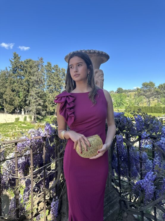 Vestido Leonor buganvilla - Imagen 3