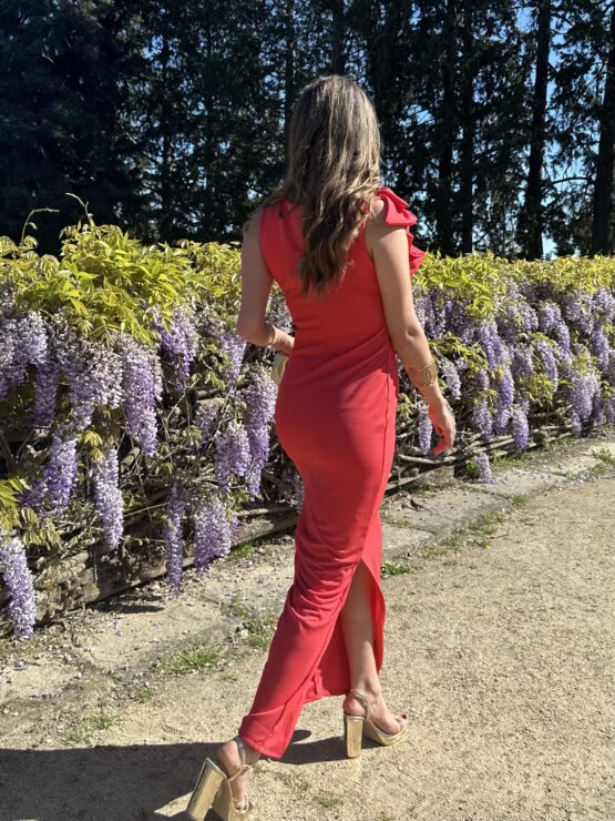 Vestido Leonor coral - Imagen 4