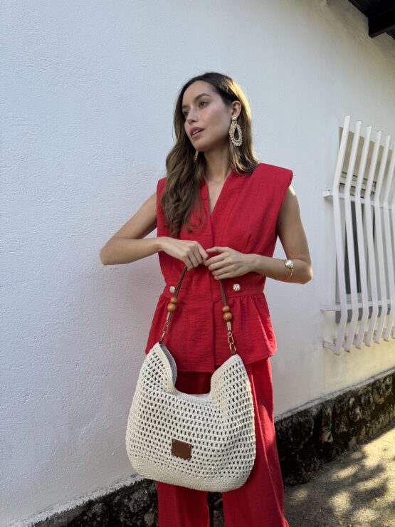 Conjunto de crep rojo - Imagen 2