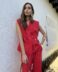 Conjunto de crep rojo