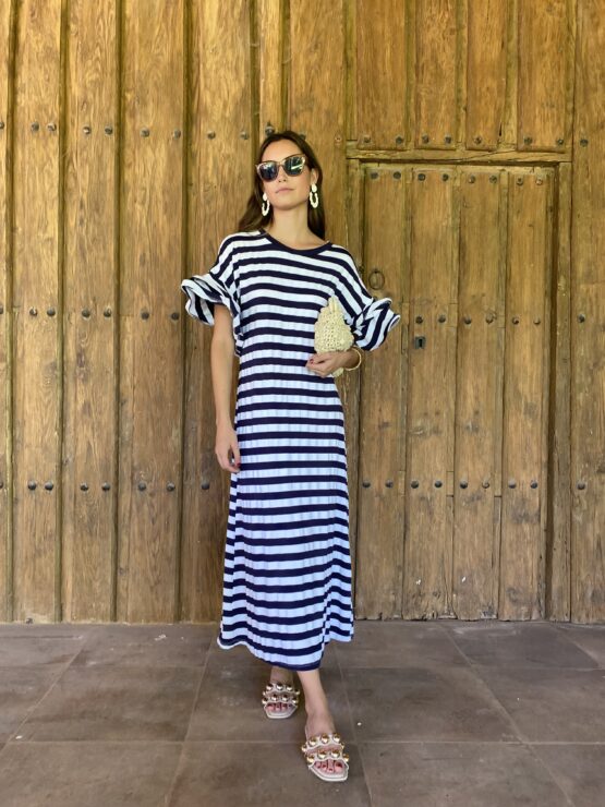 Vestido Marbella stripes marino
