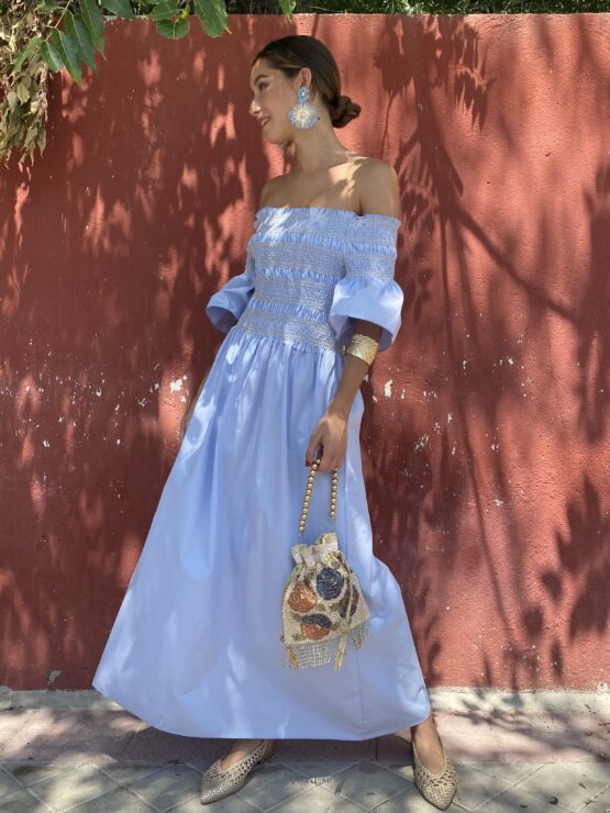 Vestido versales sky Blue